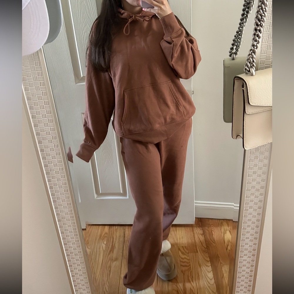 TNA Brown Sweatfleece Sweatsuit
